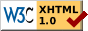 XHTML validation icon